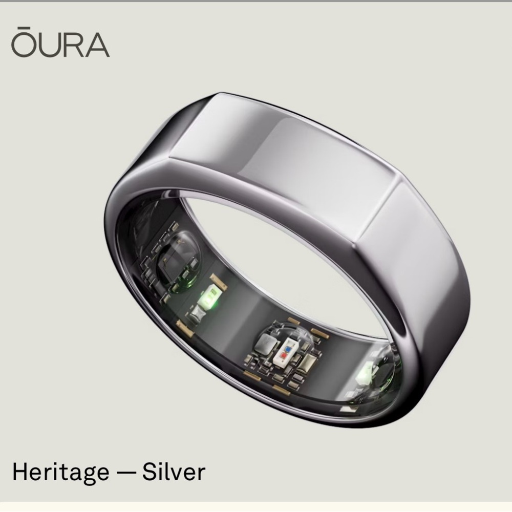 Oura Ring Heritage | Gen3 | Silver | Size US 11 (Brand new)